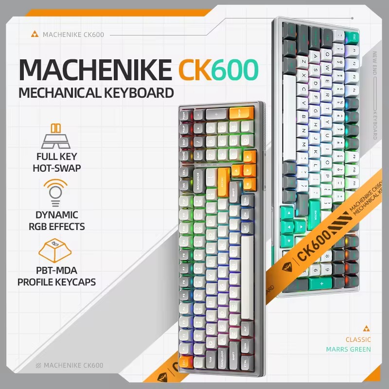 CK600 Tri-Mode Mechanical Keyb - Gaming Keyboard Hot Swappable incelemesi ve fiyatı