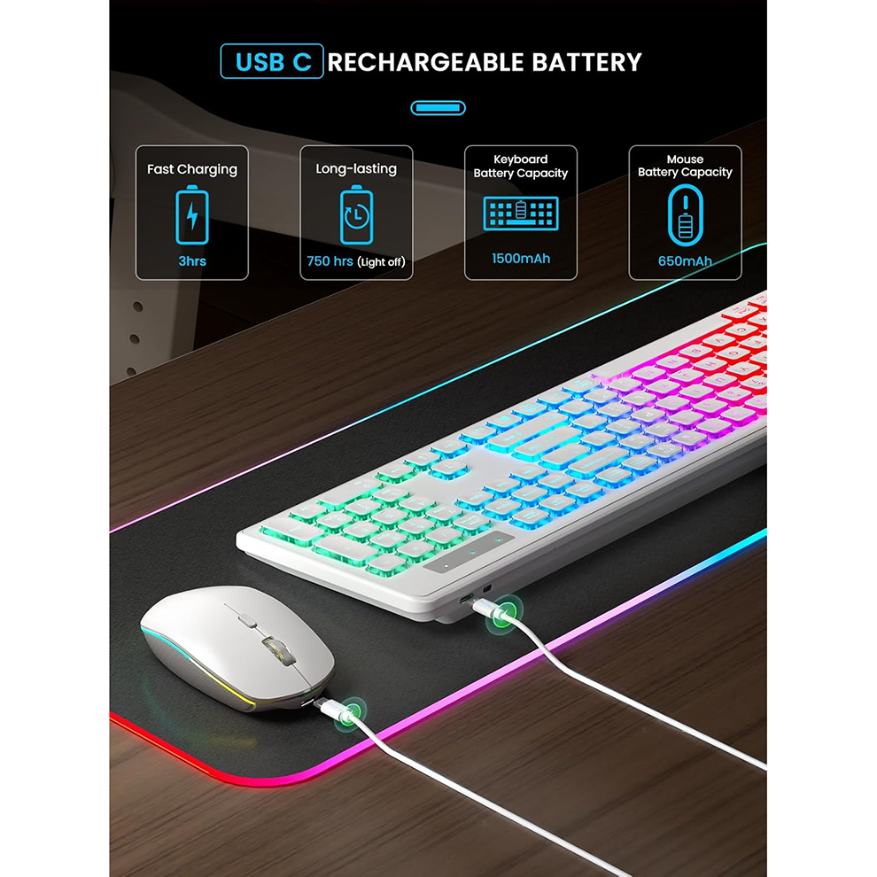 Backlit Wireless Keyboard and  - Gaming Keyboard Mouse Set incelemesi ve fiyatı