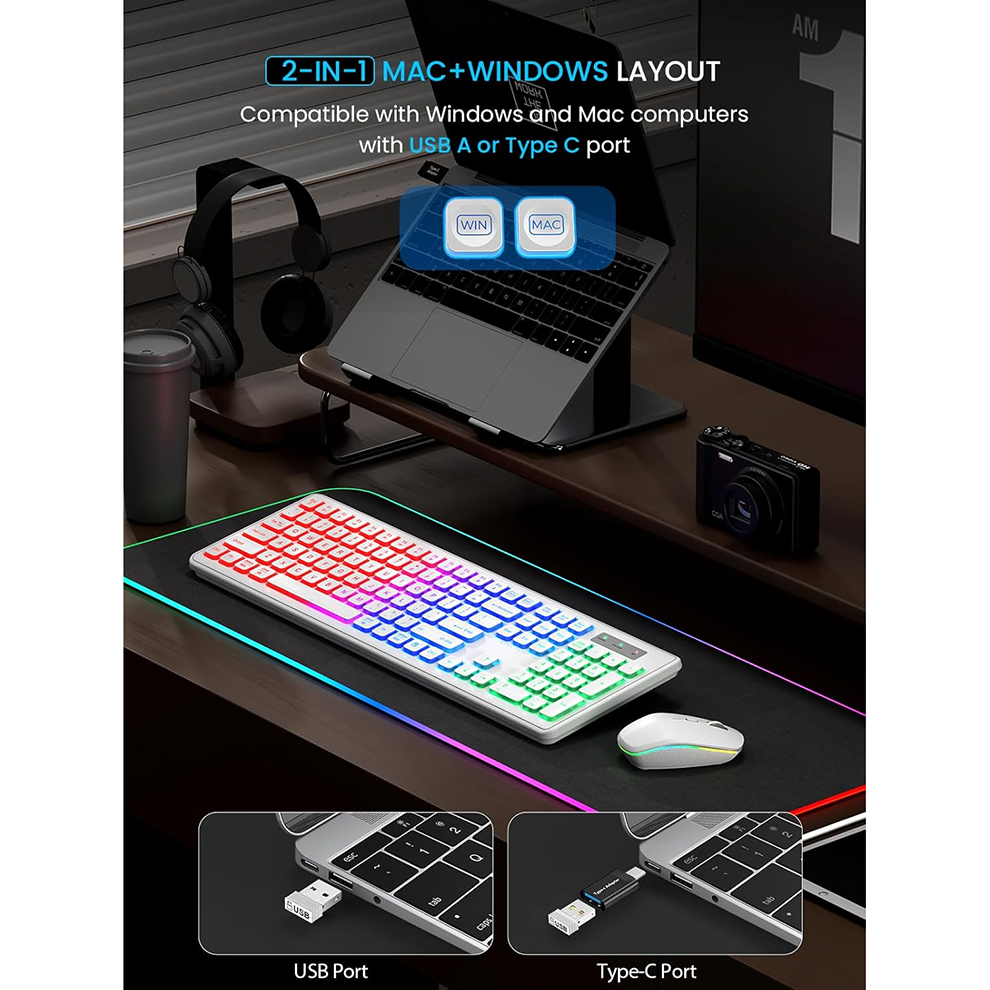 Backlit Wireless Keyboard and  - Gaming Keyboard Mouse Set incelemesi ve fiyatı