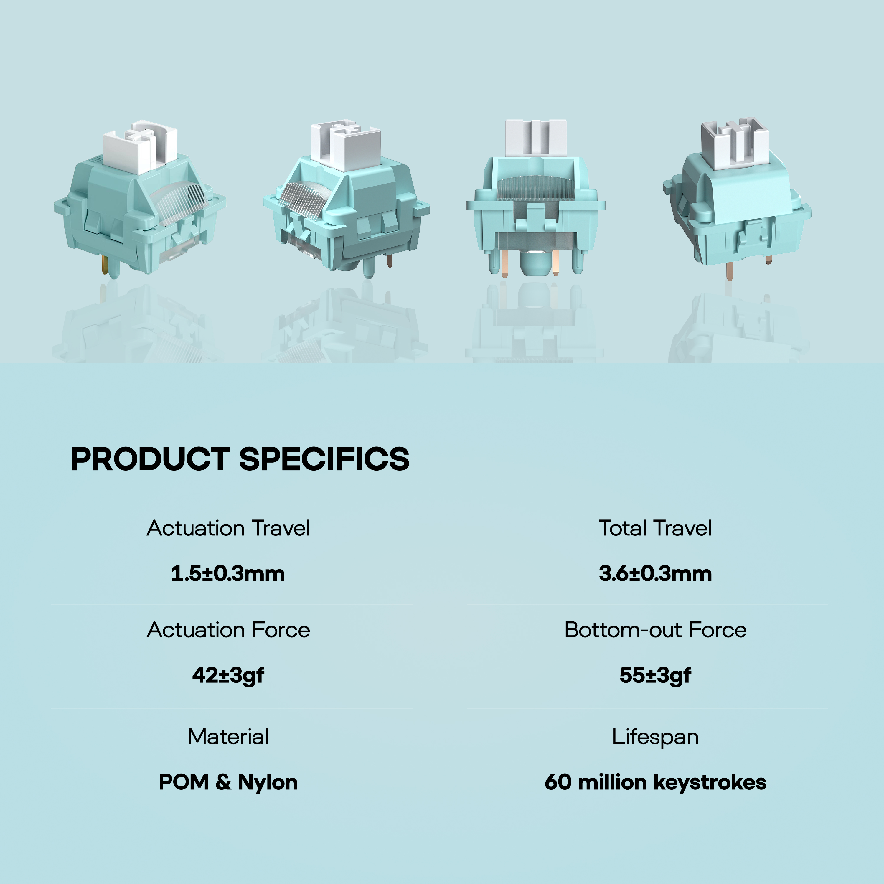 100 Pieces LEOBOG Ice Vein 42g - Keyboard Lube Kit incelemesi ve fiyatı