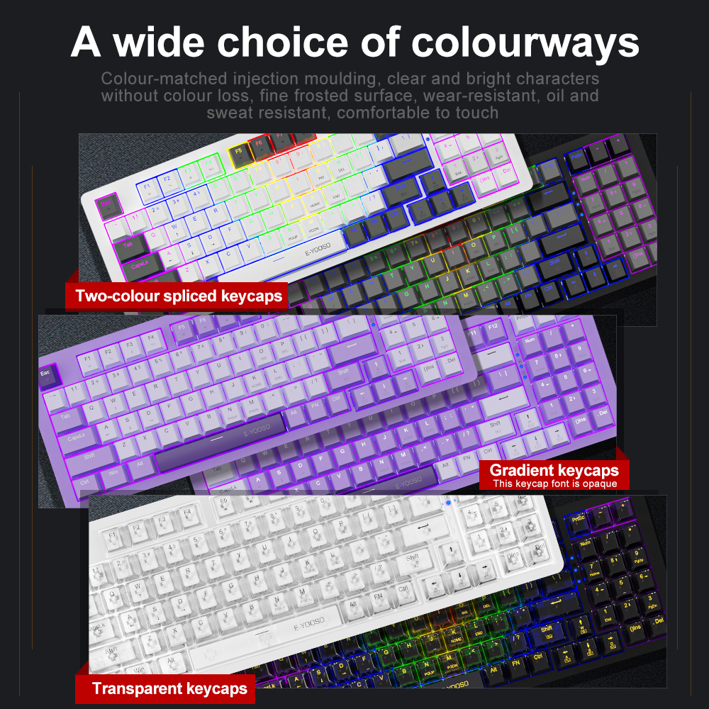 E-YOOSO Z94 USB Mechanical Gam - Gaming Keyboard Blue Switches incelemesi ve fiyatı