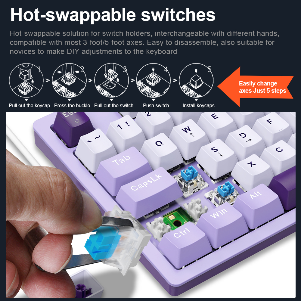 E-YOOSO Z94 USB Mechanical Gam - Gaming Keyboard Blue Switches incelemesi ve fiyatı